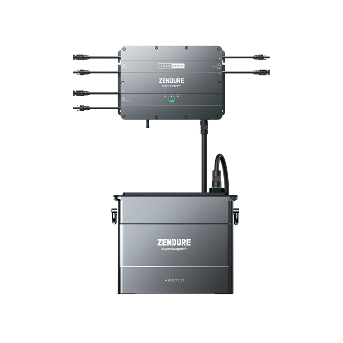Zendure SolarFlow PV-HUB2000 + AB2000 (2-8 kWh), Versand KOSTENLOS
