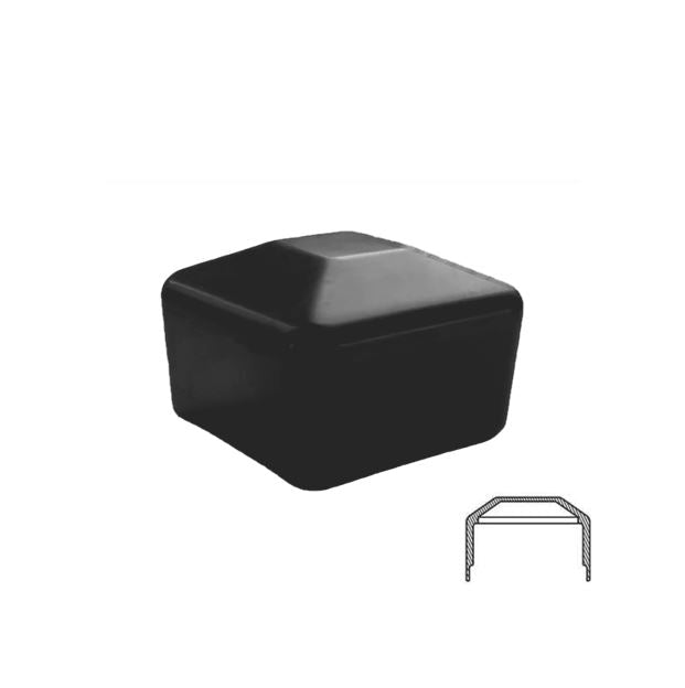 Endkappe Kappe für Solarprofil 40x40mm schwarz
