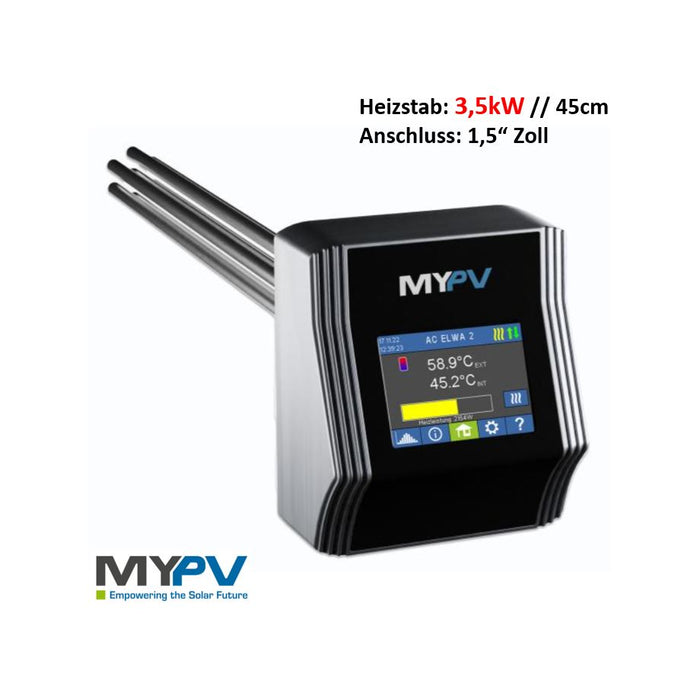 MY-PV ELWA 2 stufenloser AC Heizstab 3,5kW PV Überschuss Warmwasseraufbereitung intelligente Steuerung