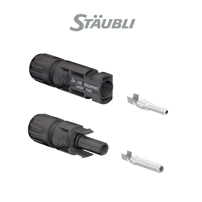 Stäubli MC4 Solarsteckerpaar für Solarkabel 4-6 mm² PV